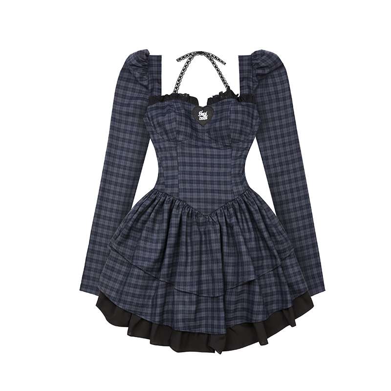 ロリータファッション 姫系リボンレースアップワンピース