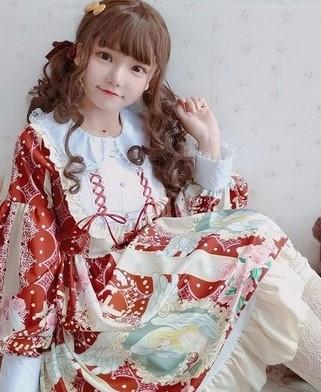 ロリータファッション【甘ロリータ】エンジェルビューティーワンピース