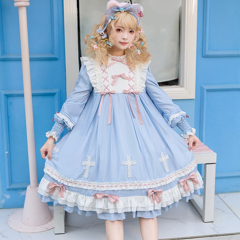 ロリータファッション【甘ロリータ】クロスドリームドレス