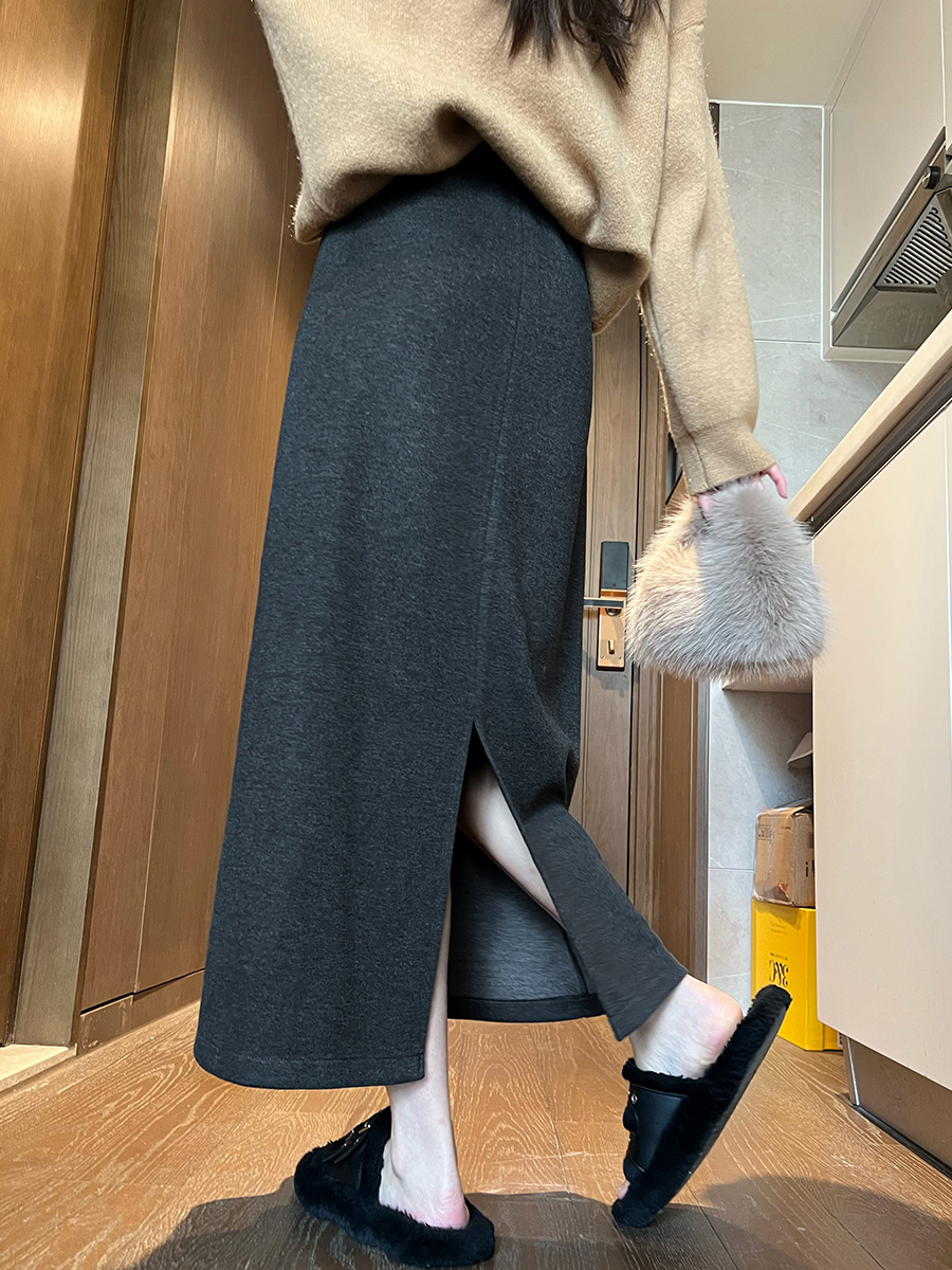 まろやかタイトロングスカート
