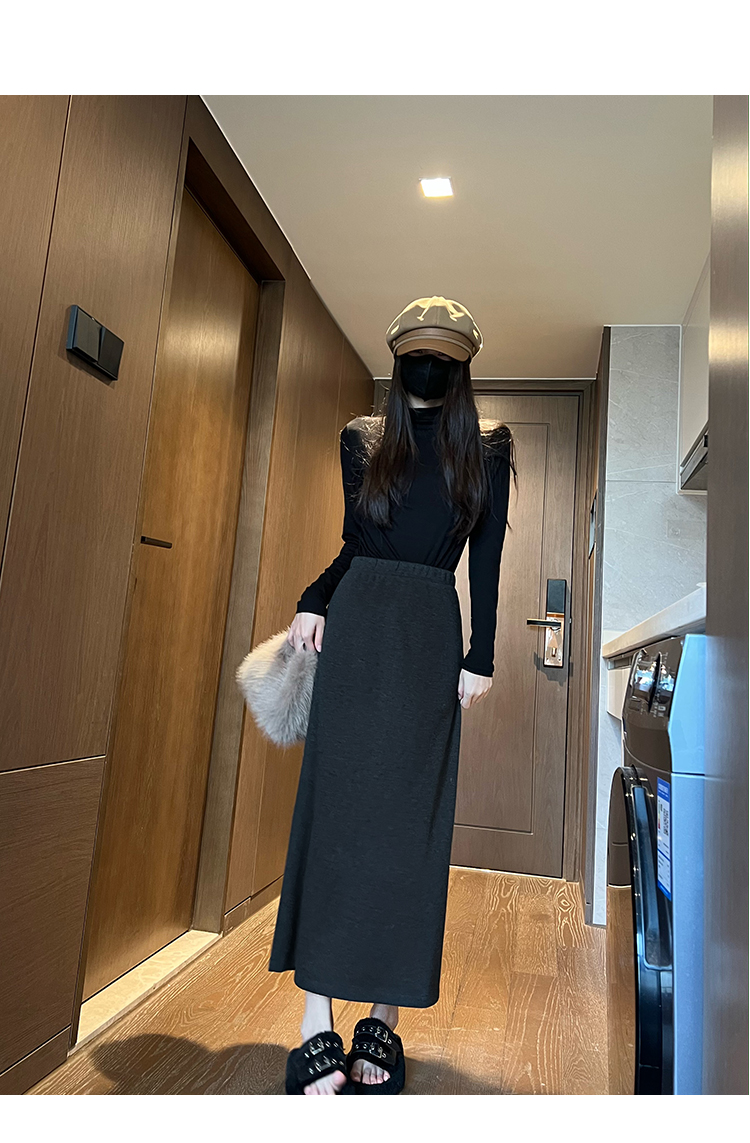 まろやかタイトロングスカート