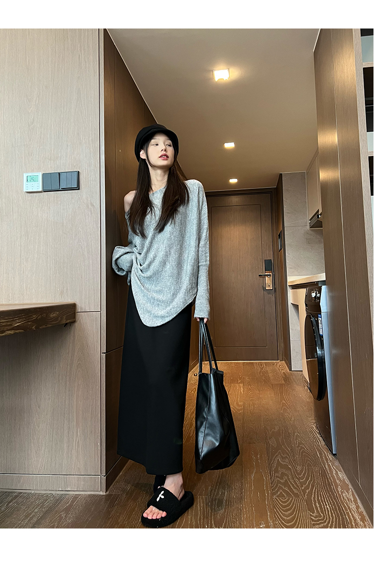 まろやかタイトロングスカート
