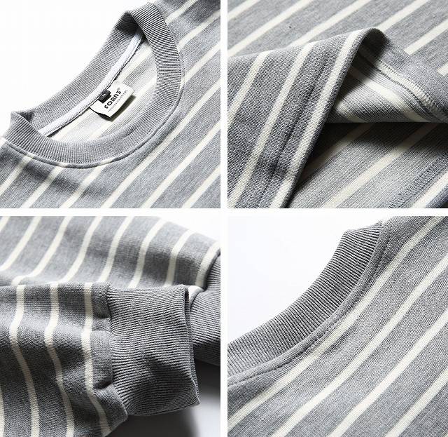 ロンT 男女兼用 ボーダー柄 長袖Tシャツ ゆったりシルエット