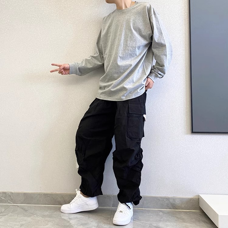ロンT シンプル快適ゆったり長袖