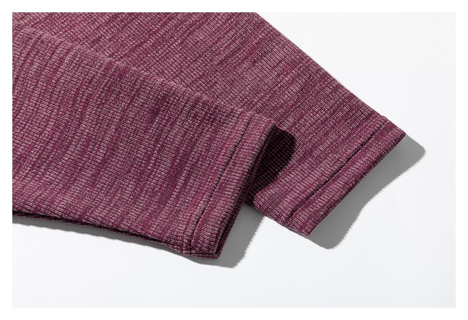 ロンT厚手 男女兼用丸首長袖ロンティー混色柄全３色