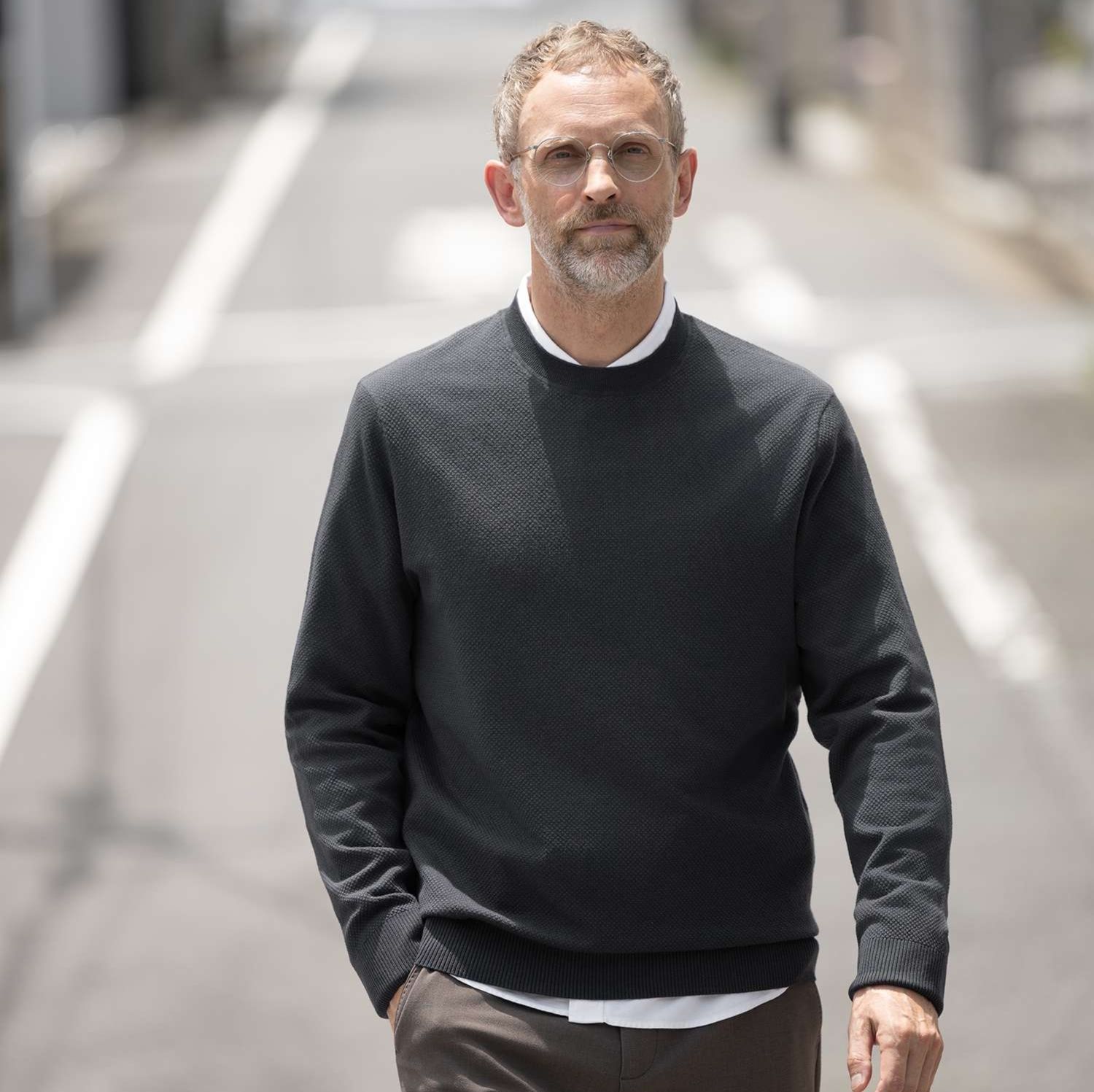 ロンT 大人のための上質ニットロングスリーブ