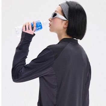 ロンT ハーフジップ速乾ロンＴ