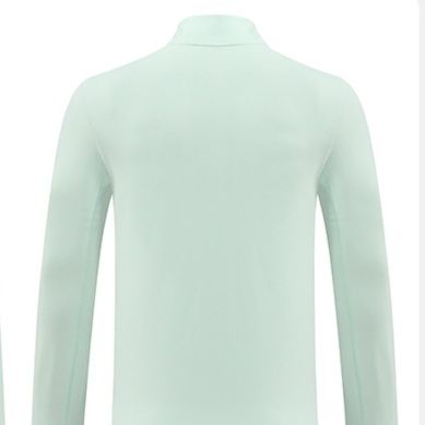 ロンT ハーフジップ立襟ロングシャツ