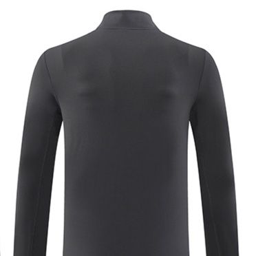 ロンT ハーフジップ立襟ロングシャツ