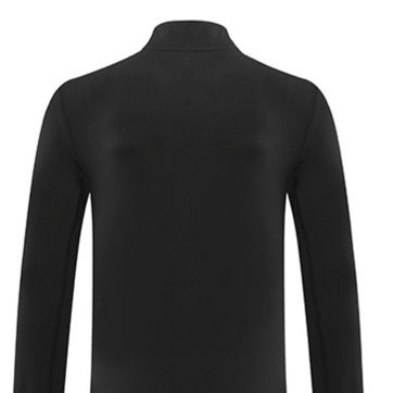 ロンT ハーフジップ立襟ロングシャツ