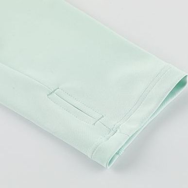 ロンT ハーフジップ立襟ロングシャツ