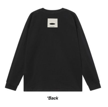 ロンT 文字入りシンプル長袖シャツ