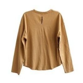 ロンT シンプル丸首ゆったりロンT