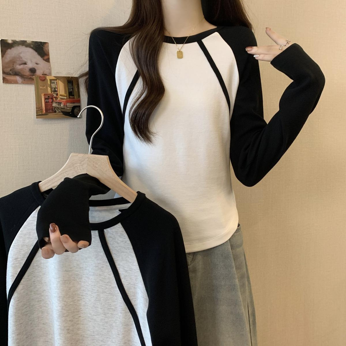 ロンT バイカラー切替クラシックロンT
