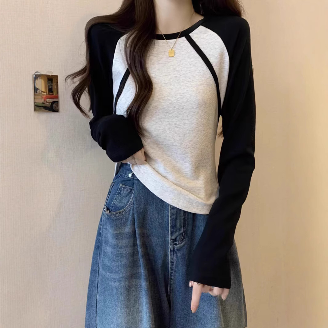 ロンT バイカラー切替クラシックロンT