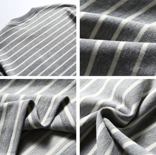 ロンT 男女兼用 ボーダー柄 長袖Tシャツ ゆったりシルエット