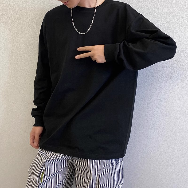 ロンT シンプル快適ゆったり長袖