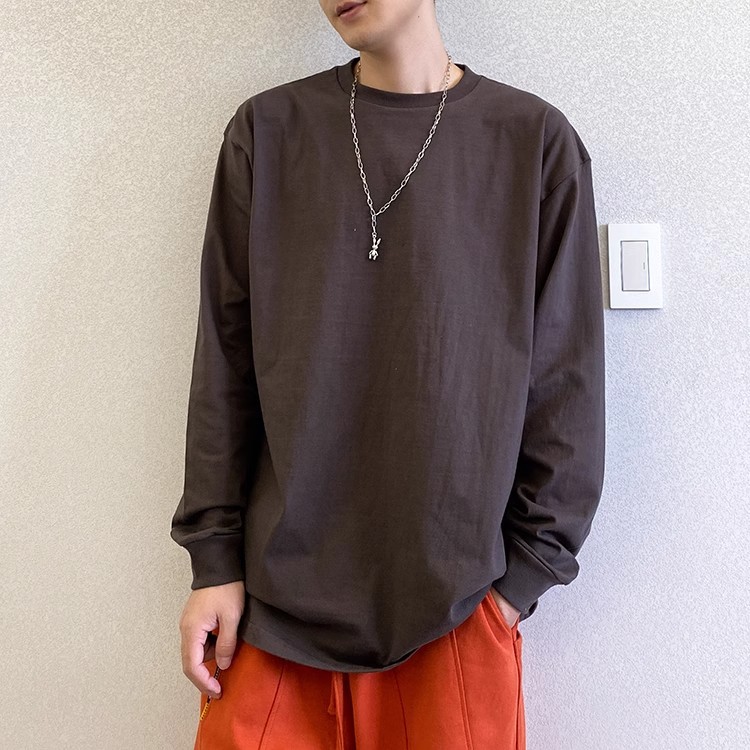 ロンT シンプル快適ゆったり長袖