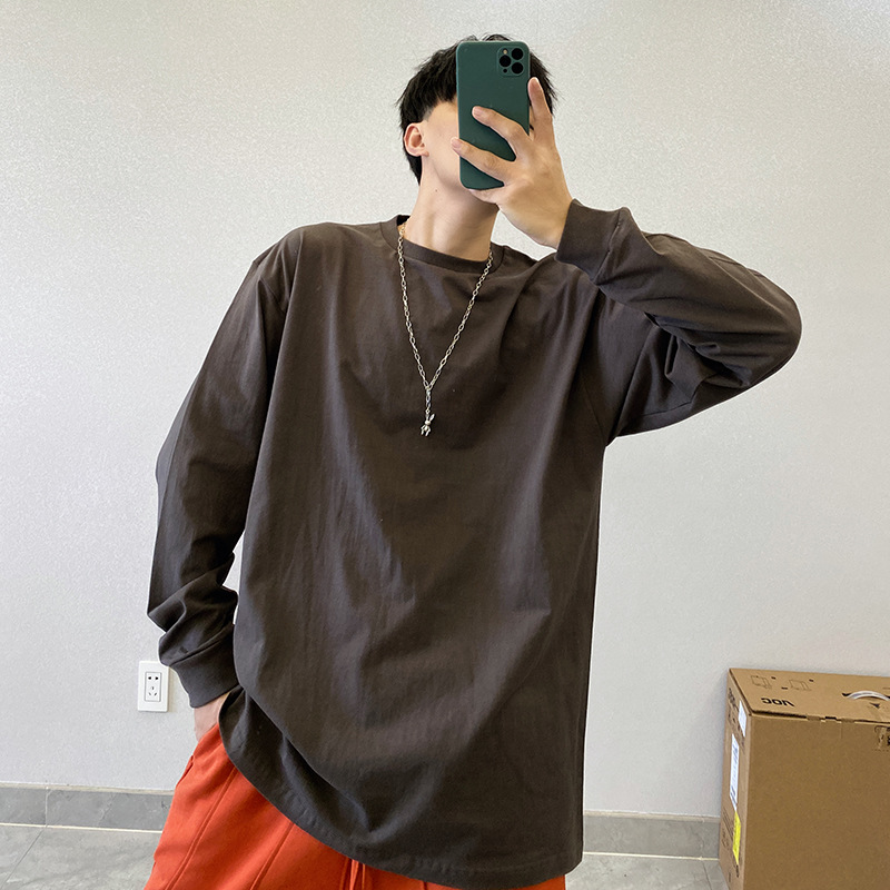 ロンT シンプル快適ゆったり長袖