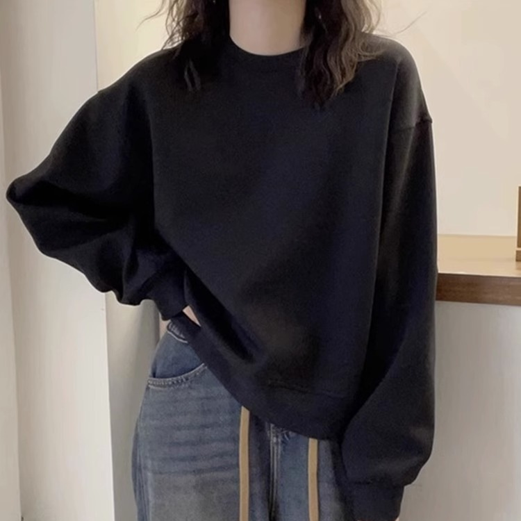 ゆったり襟ぐり ラグジュアリー厚手ロンT