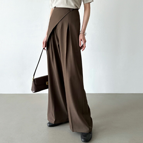  バギーパンツ ２０２５年新作ラップ風スラックス きれいめワイドパンツ