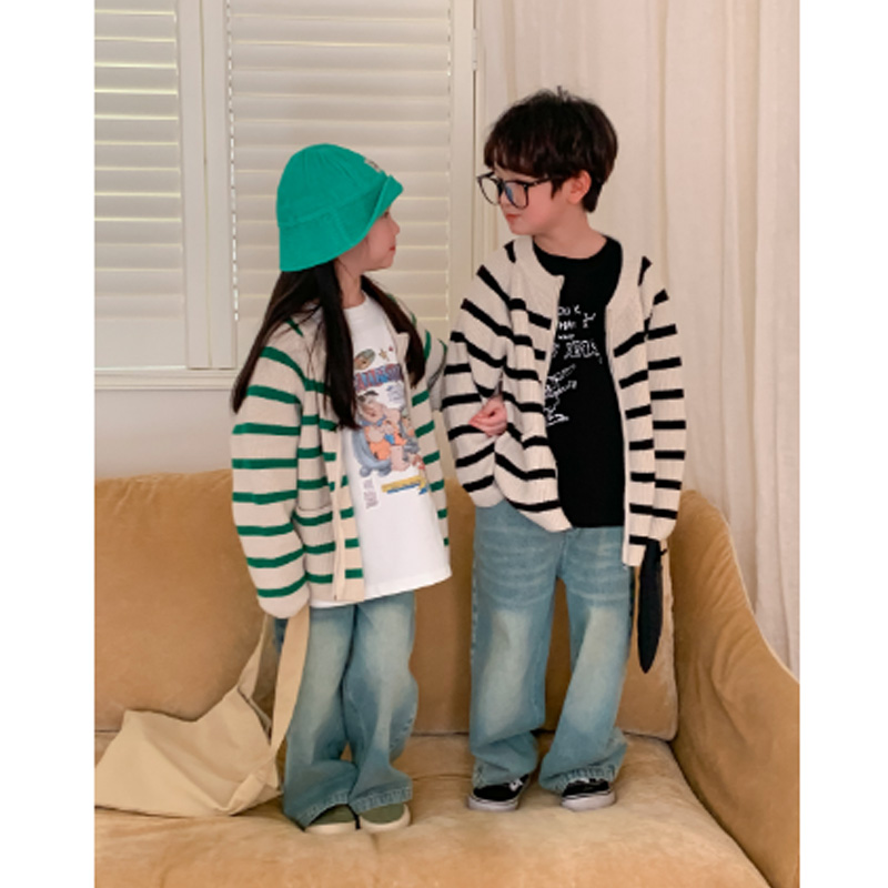 韓国子供服 デニム バギーパンツ キッズ ゆったり カジュアル