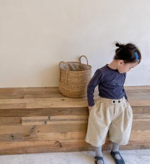  バギーパンツ 韓国風子供服コーデュロイズボン ゆったりボトムス80-130センチ
