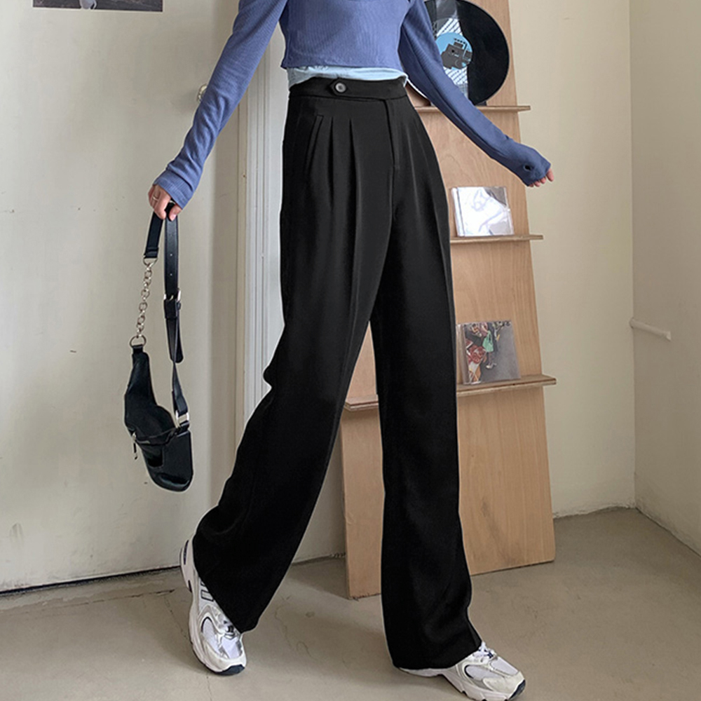  バギーパンツ ゆったりワイドパンツ レディース 通勤オフィス対応