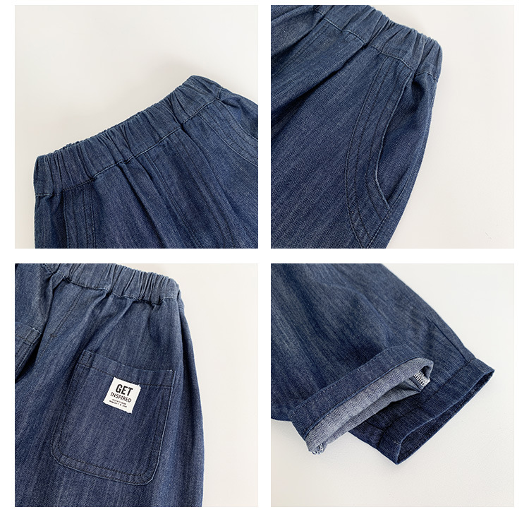  バギーパンツ 男の子用デニムテーパードパンツ 韓国風子供服