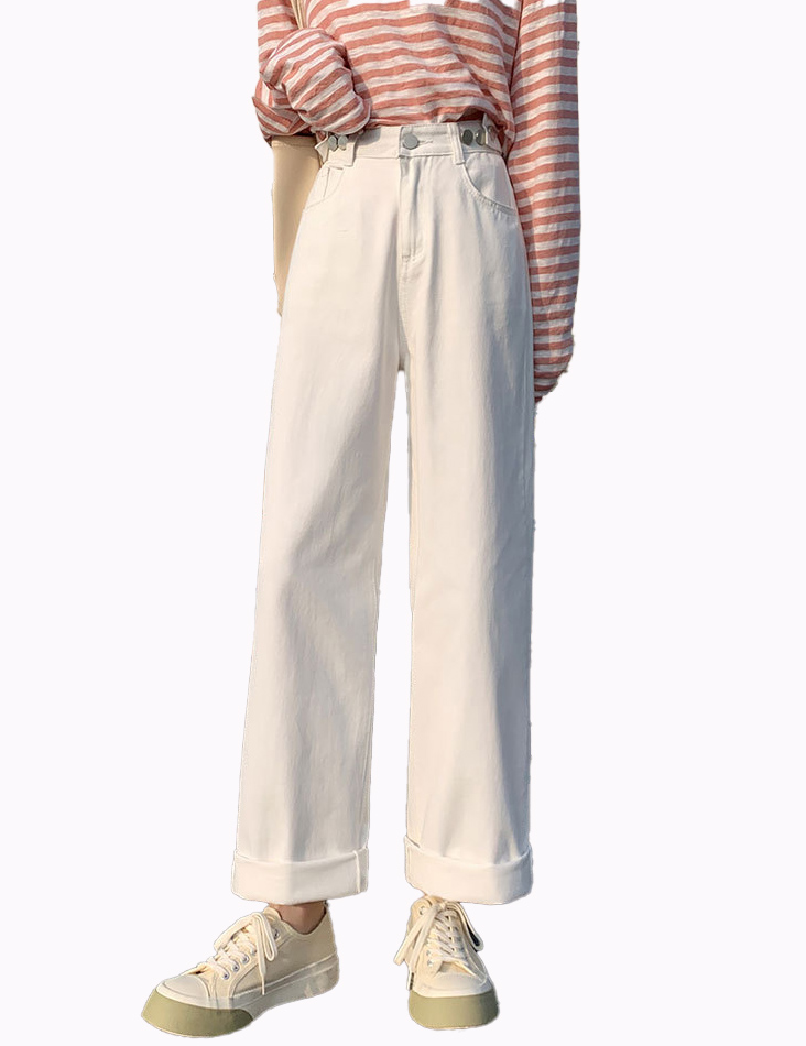  バギーパンツ 2025新作レディースハイウエストデニムゆったりバギーパンツ