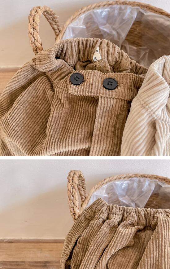  バギーパンツ 韓国風子供服コーデュロイズボン ゆったりボトムス80-130センチ