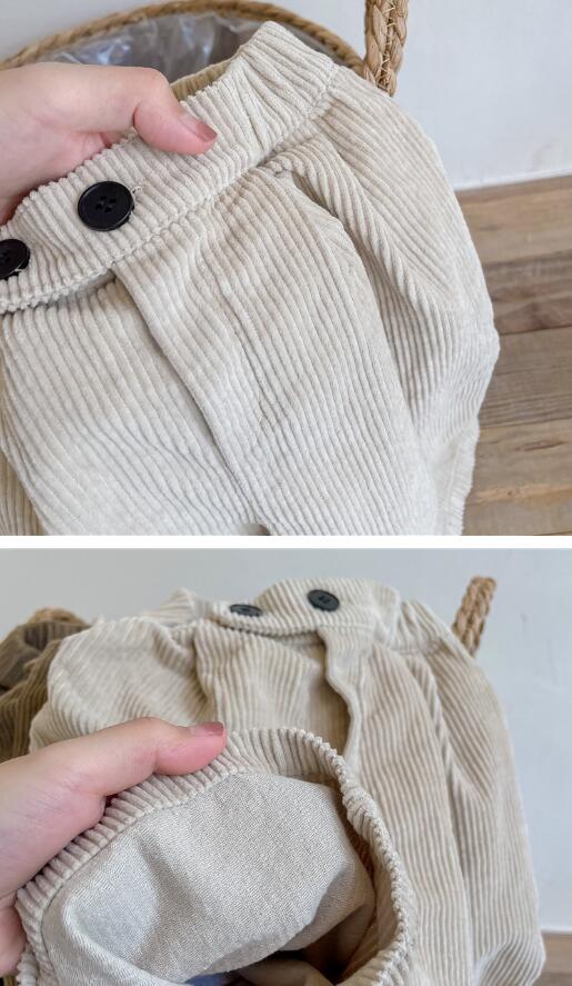  バギーパンツ 韓国風子供服コーデュロイズボン ゆったりボトムス80-130センチ