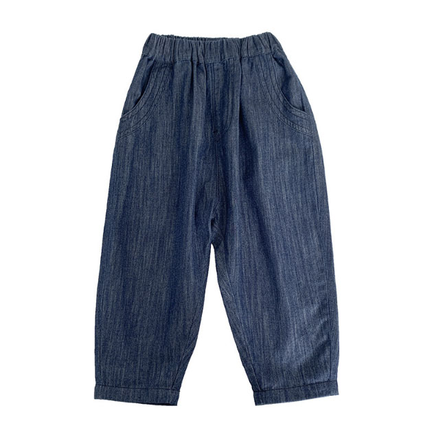  バギーパンツ 男の子用デニムテーパードパンツ 韓国風子供服