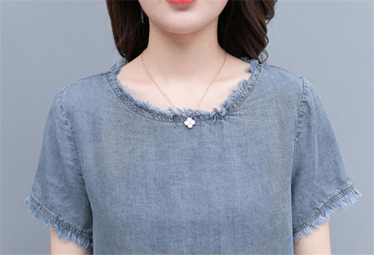  バギーパンツ 夏の花柄プリントデニム上下セット ゆったりバギーパンツ