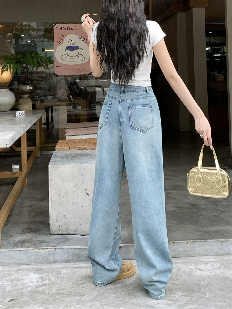  バギーパンツ 初回送料無料 ゆったりデニム ワイドパンツ 刺繍入り バギー