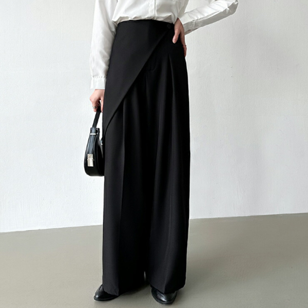  バギーパンツ ２０２５年新作ラップ風スラックス きれいめワイドパンツ