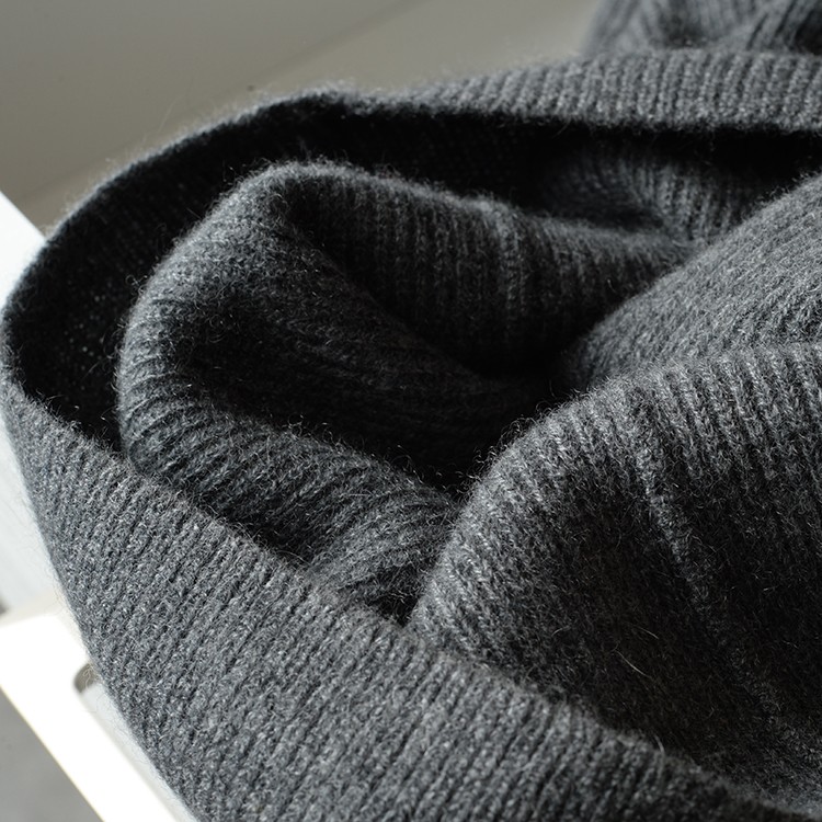  バギーパンツ リブ編みワイドシルエット紐付きニットパンツ