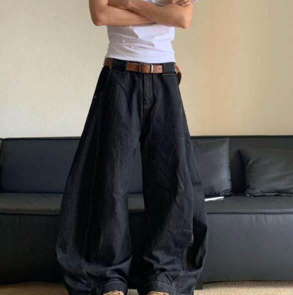  バギーパンツ デニム ワイドパンツ 極太 バルーン シルエット ズボン