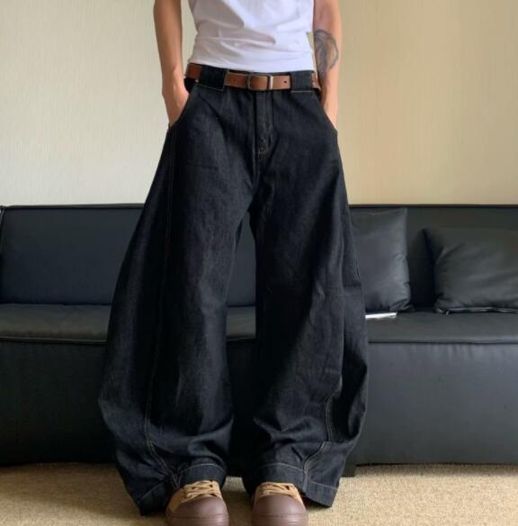  バギーパンツ デニム ワイドパンツ 極太 バルーン シルエット ズボン