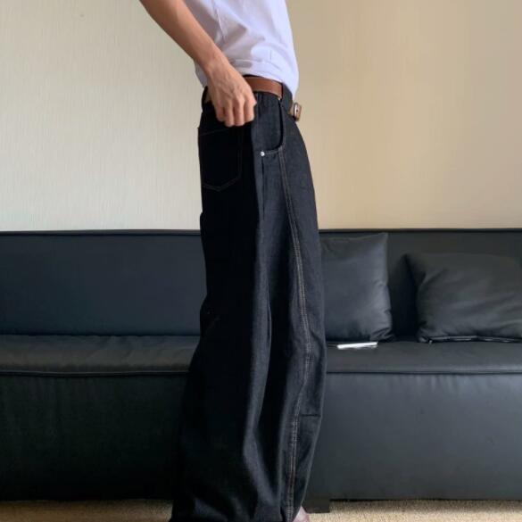  バギーパンツ デニム ワイドパンツ 極太 バルーン シルエット ズボン