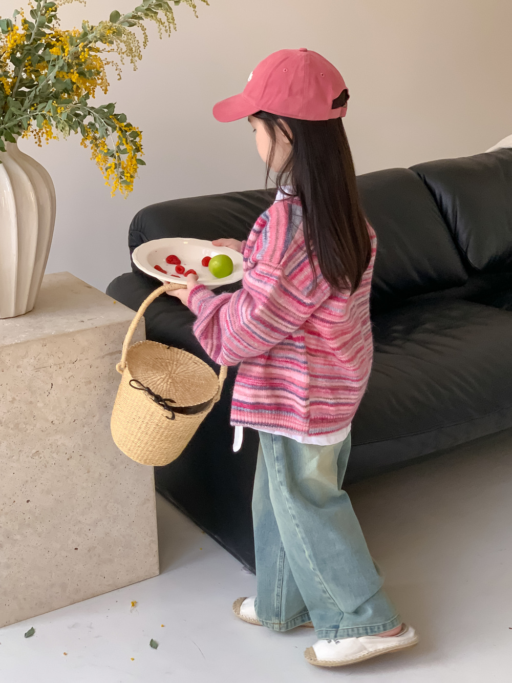 韓国子供服 デニム バギーパンツ キッズ ゆったり カジュアル