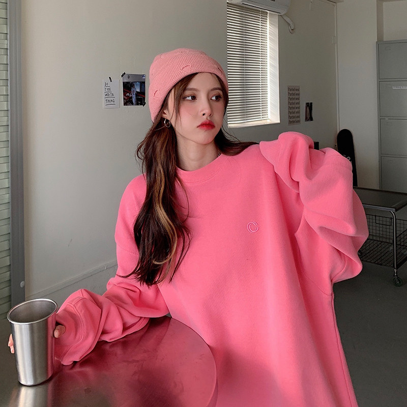 オーバーサイズTシャツ ゆったり長袖スウェットトップス