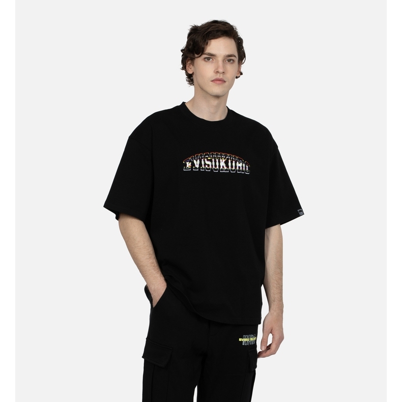 オーバーサイズTシャツ シンプル文字刺繍ゆったりシルエット半袖