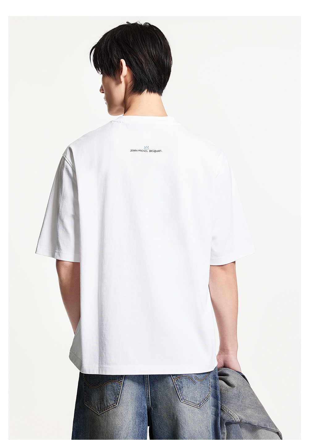 オーバーサイズTシャツ 王冠アート ビッグシルエット半袖