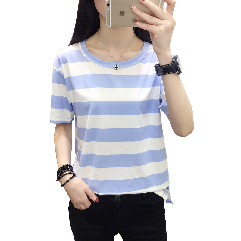 オーバーサイズTシャツ 太ボーダーゆったりシルエット半袖
