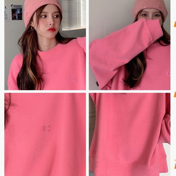 オーバーサイズTシャツ ゆったり長袖スウェットトップス