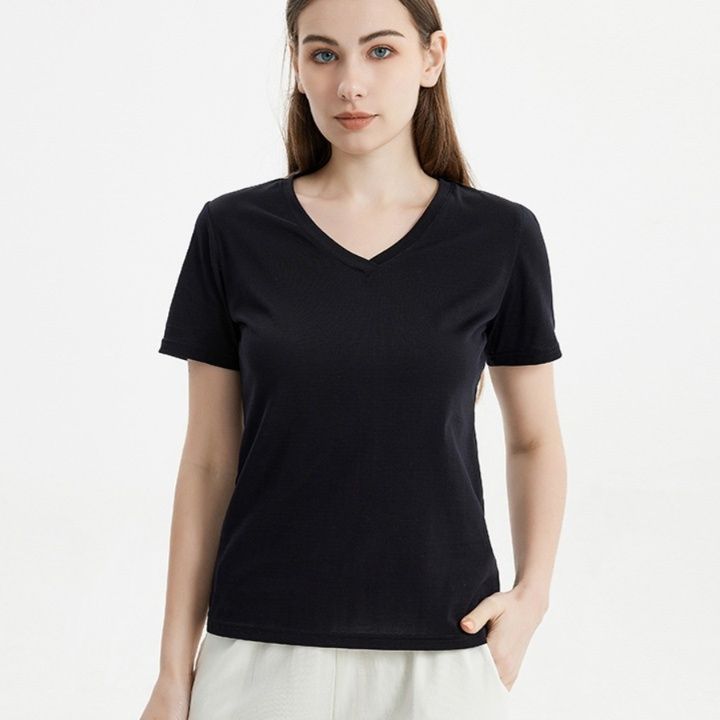 オーバーサイズTシャツレディース シンプル丸首半袖ベーシックカットソー