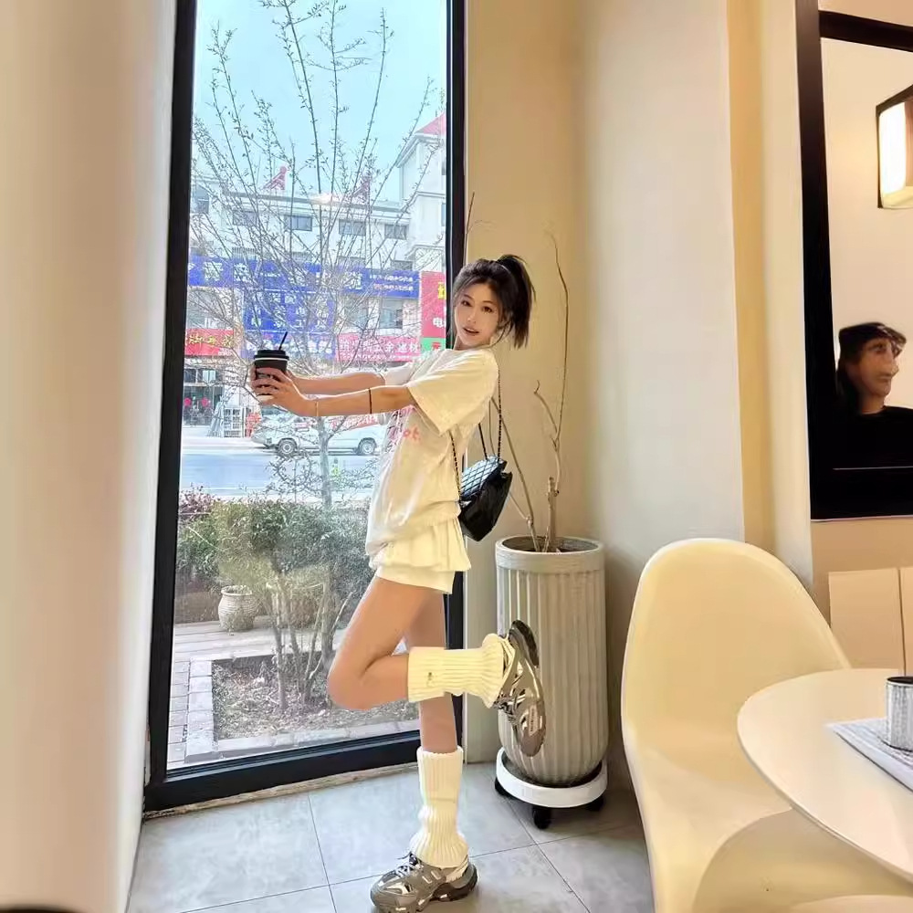 オーバーサイズTシャツ 優しい印象のメッセージ入りゆったり着丈