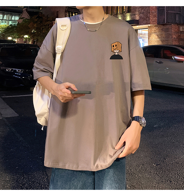 オーバーサイズTシャツ 笑顔ボックスくん ゆったりワンピース