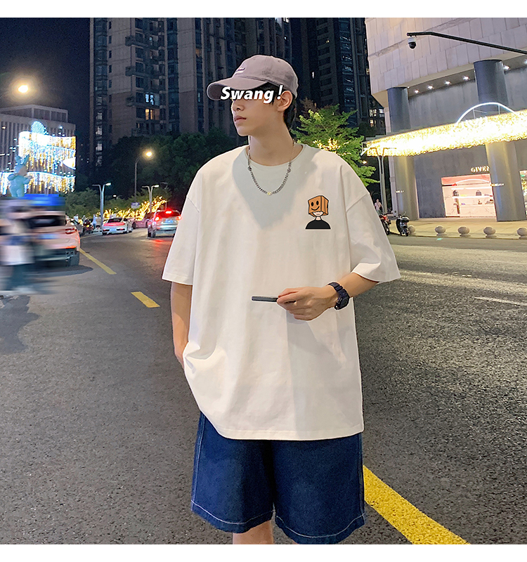 オーバーサイズTシャツ 笑顔ボックスくん ゆったりワンピース